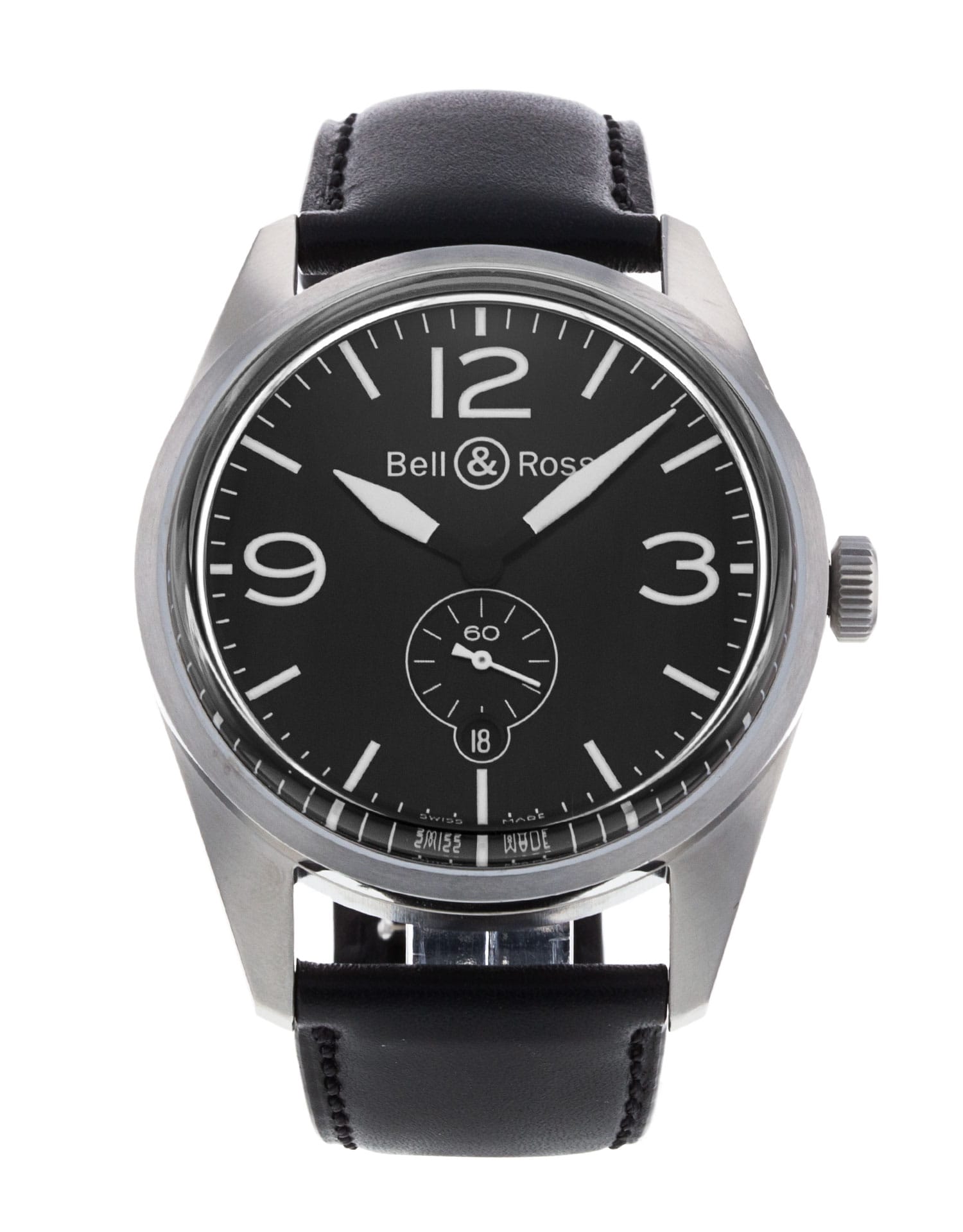 Bell and Ross Vintage 123 BRV123-BL-ST/SCA